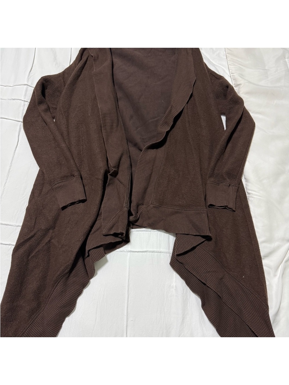 Ralph Lauren Chocolate Open Front Cardigan Heavy Weight